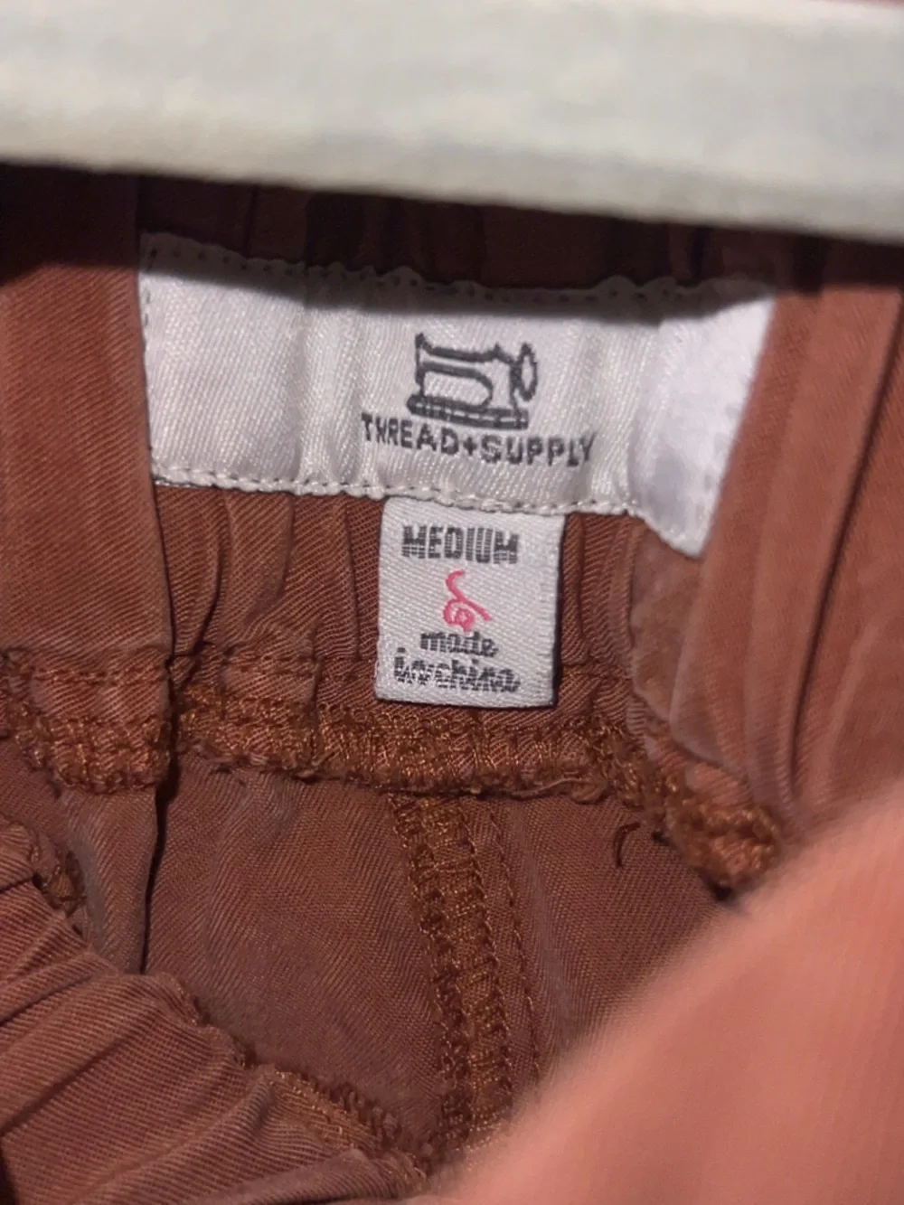 Rust-Colored Drawstring dress pants - Picture 3 of 3